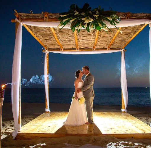 Couple on the gazebo at Playa Grande Resort & Grand Spa