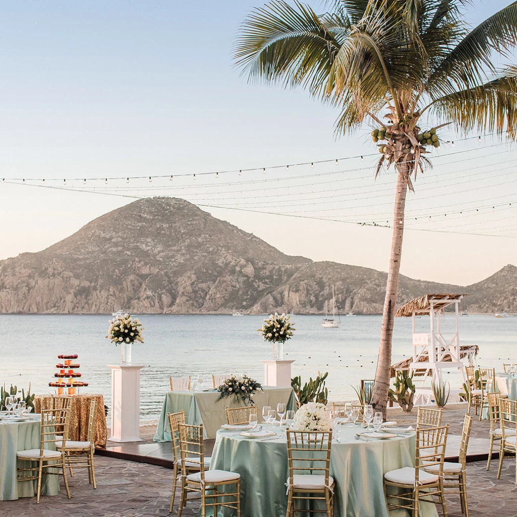 Dinner reception at Pueblo Bonito Los Cabos Beach Resort.