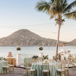 Dinner reception at Pueblo Bonito Los Cabos Beach Resort.