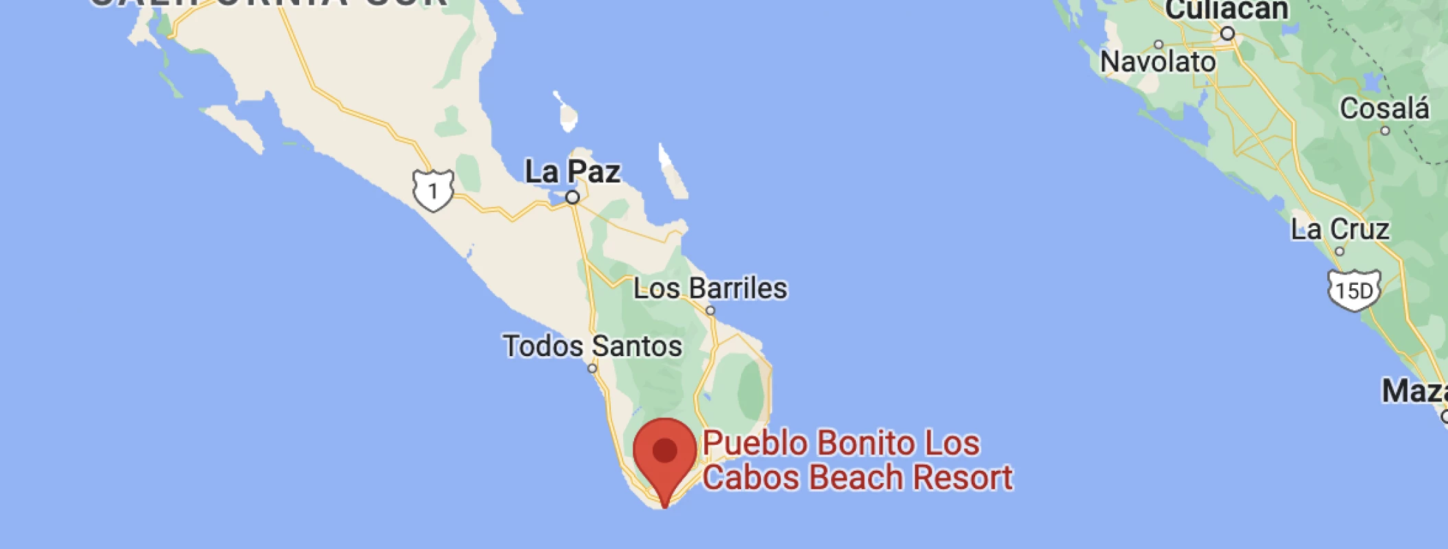 Maps from Pueblo Bonito Los Cabos Beach Resort