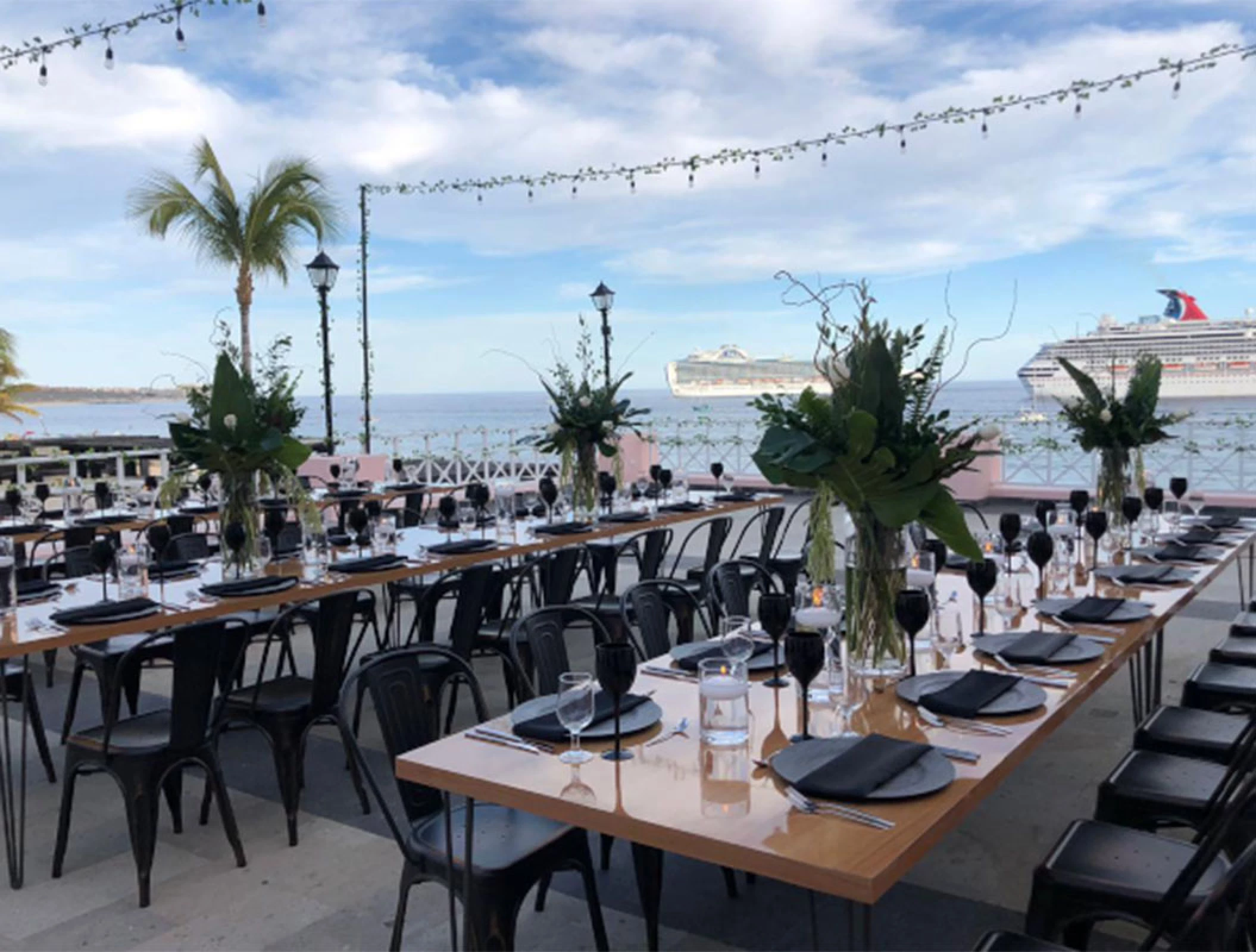 Pueblo Bonito Rose Bella Vita terrace wedding venue.