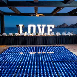 Pueblo Bonito Rose Reception setup.