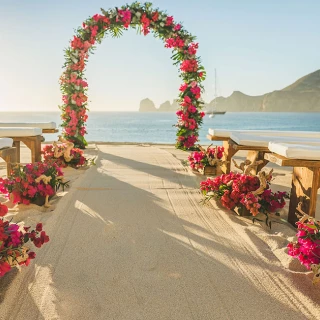 Pueblo Bonito Rose Beach wedding venue.