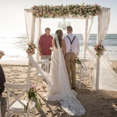 Pueblo Bonito Rose beach wedding.