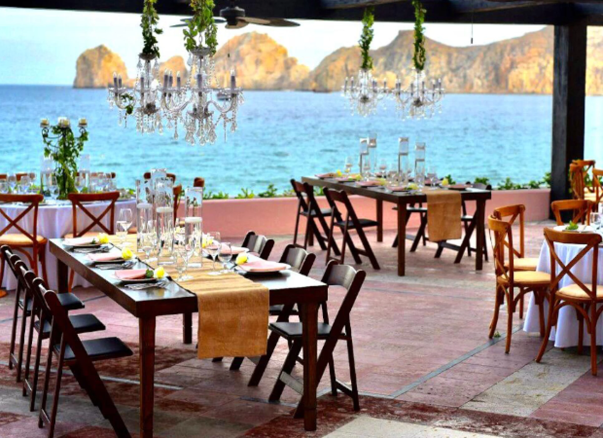 Dinner reception at Pueblo Bonito Los Cabos Beach Resort