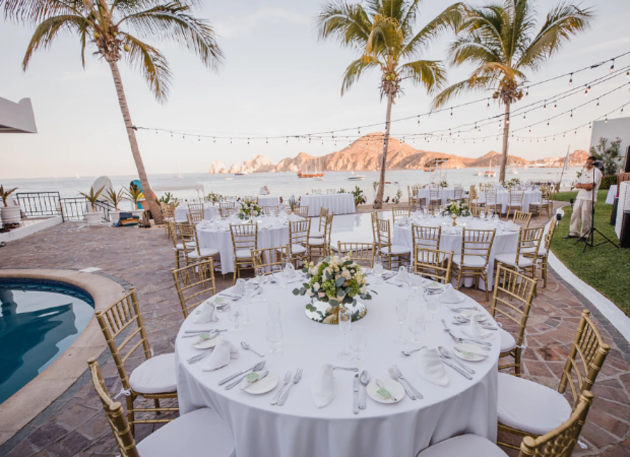 Dinner reception at Pueblo Bonito Los Cabos Beach Resort