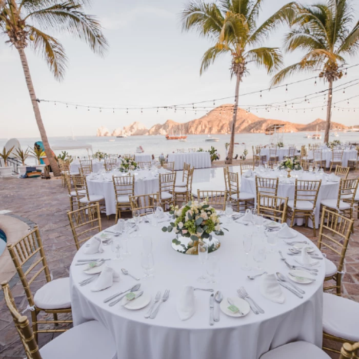 Dinner reception at Pueblo Bonito Los Cabos Beach Resort