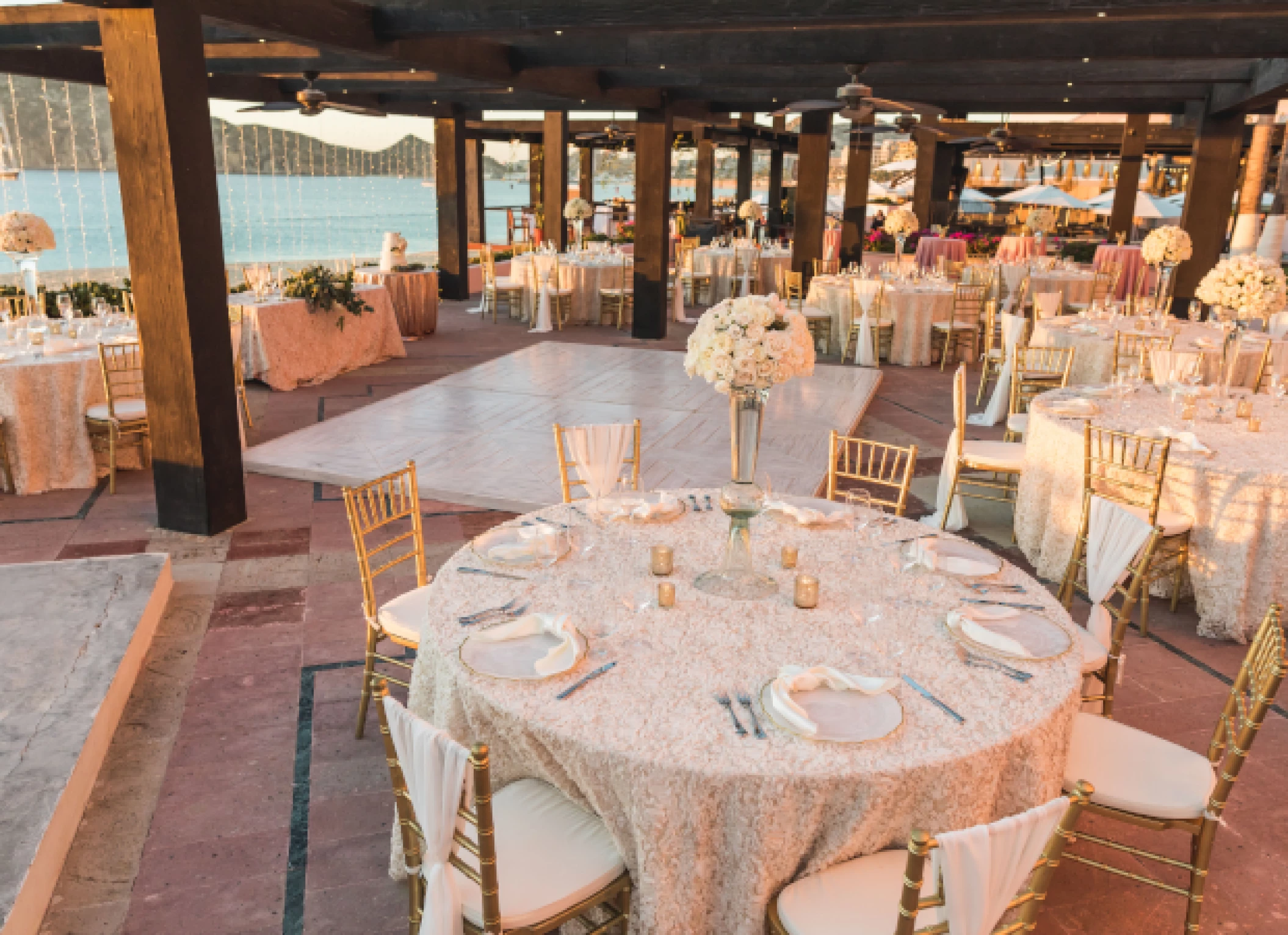 Dinner reception at Pueblo Bonito Los Cabos Beach Resort