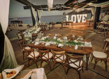 Dinner reception at Pueblo Bonito Los Cabos Beach Resort