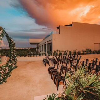 Wedding Setup at Atelier Playa Mujeres.