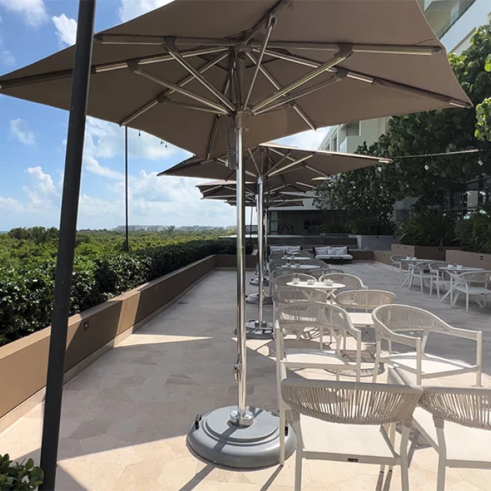 Don Fernando terrace wedding venue at Atelier Playa Mujeres