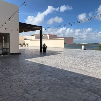 Los abrazos terrace wedding venue at atelier playa mujeres