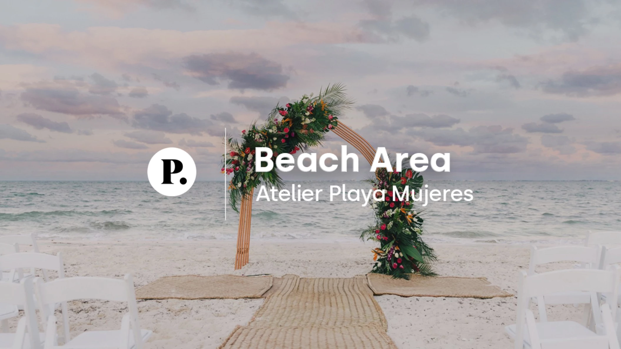 video review of the beach area venue at atelier playa mujeres
