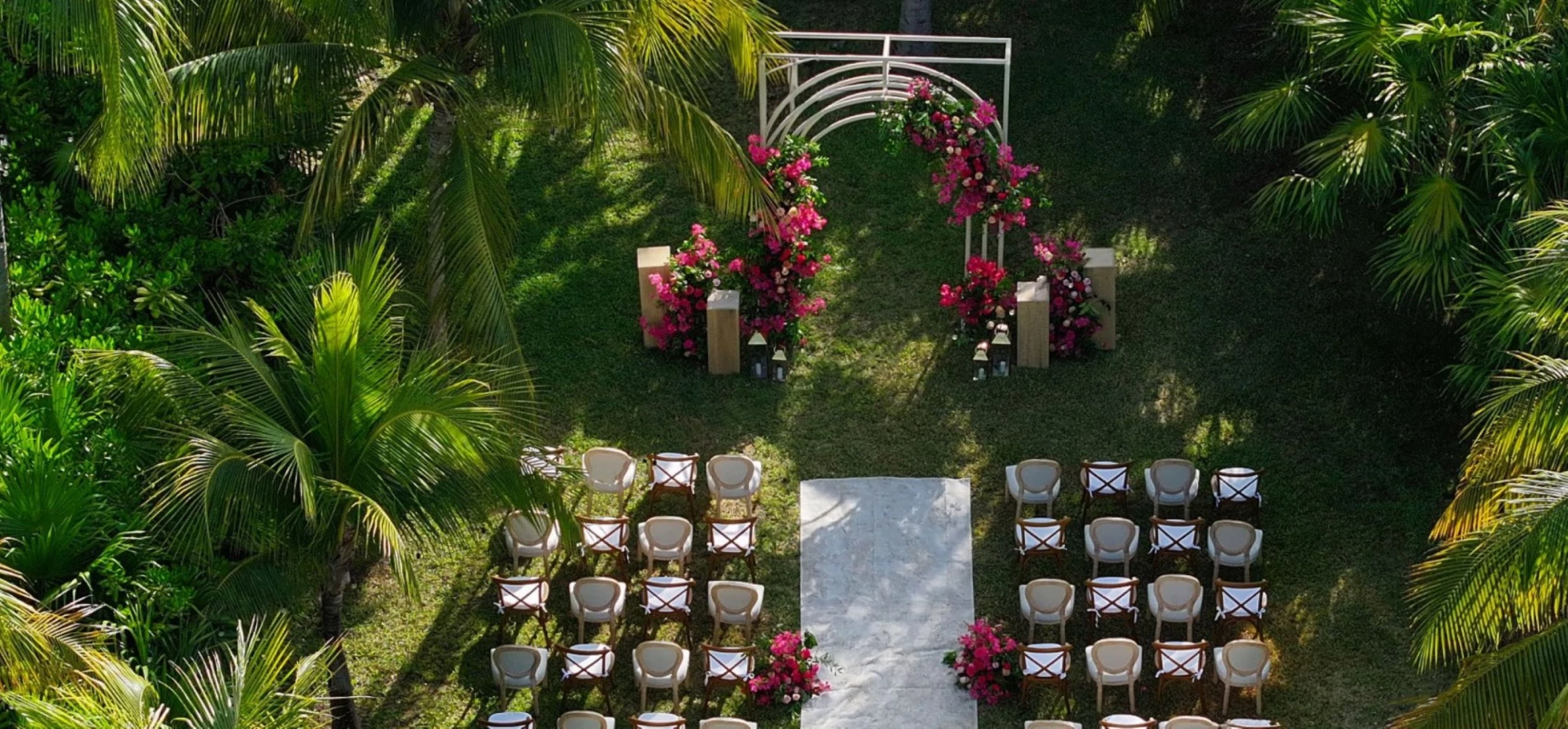 Blush package decor and setup at Atelier Playa Mujeres