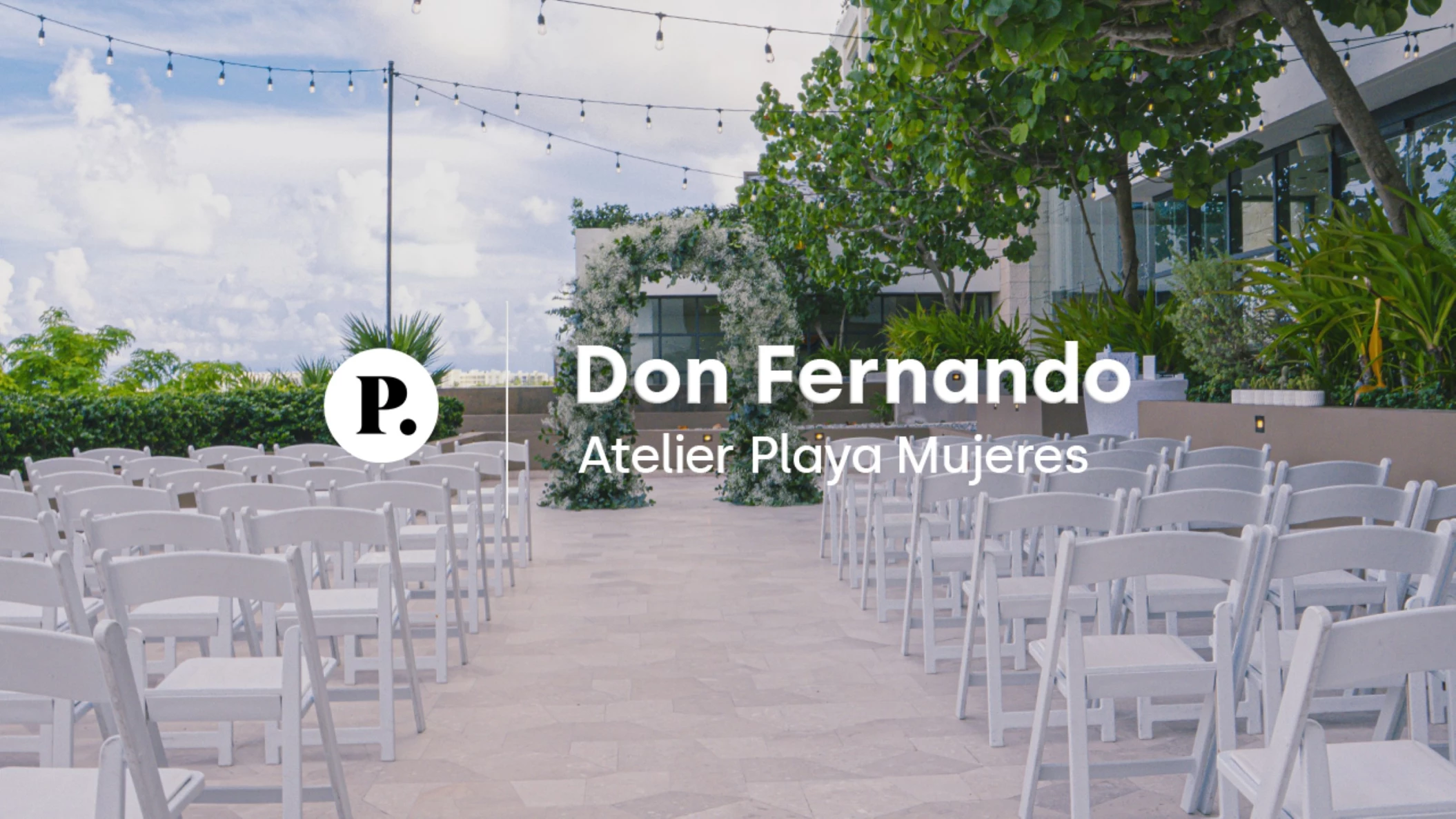 video review of the don fernando terrace venue at atelier playa mujeres