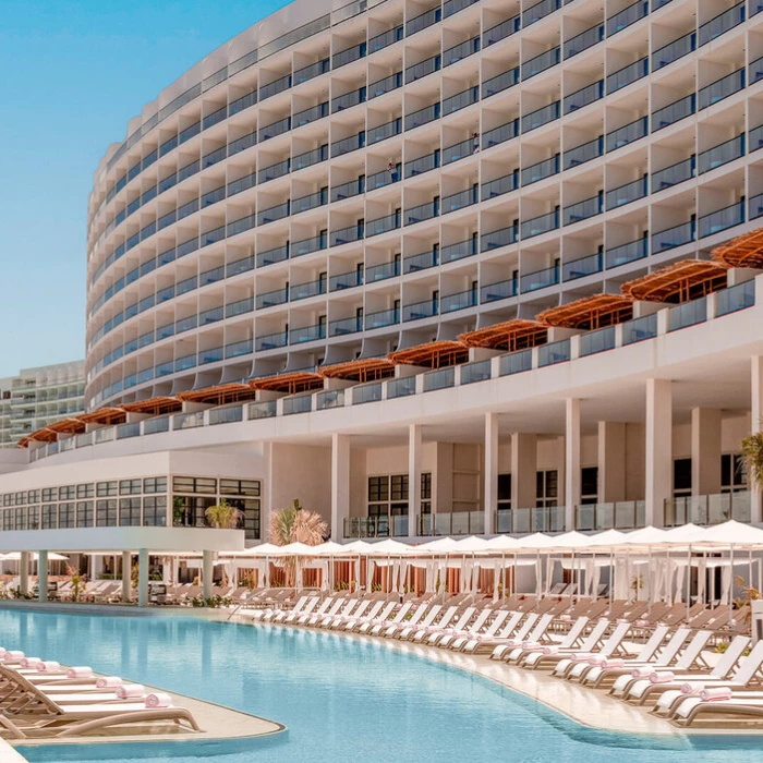 resort building and pool at AVA Resort Cancun