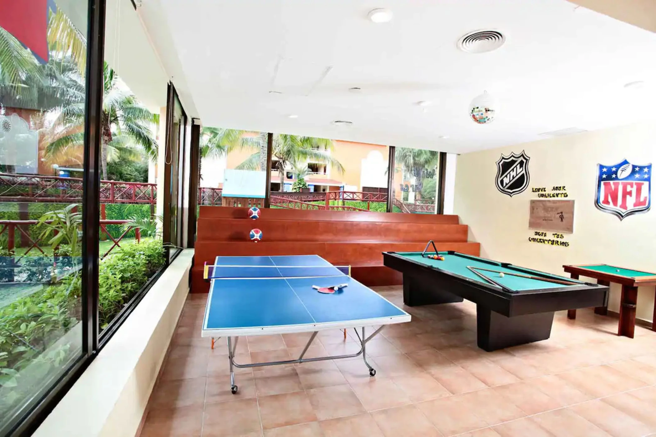 game room at Bahia Principe Grand Coba