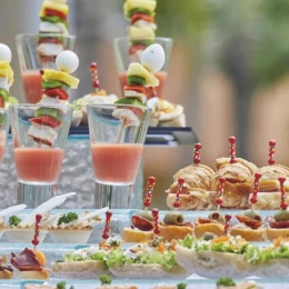 wedding food at bahia principe grand coba