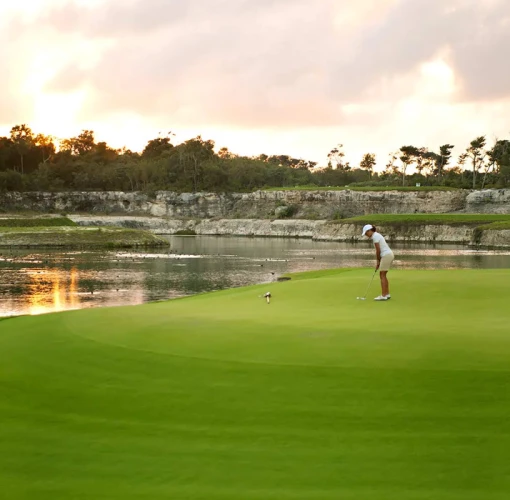 golf course at Bahia Principe Luxury Sian Ka’an