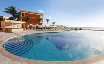 Infinity pool at Bahia Principe Resorts.