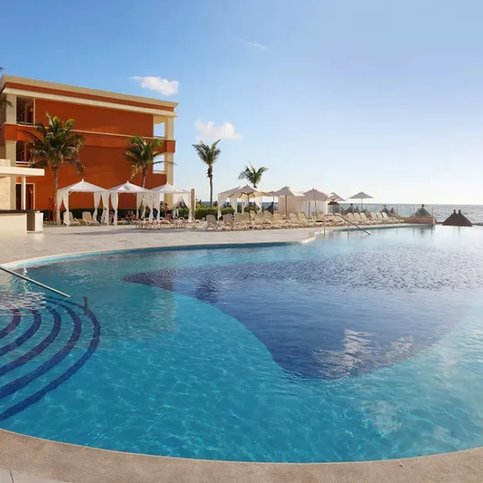 Infinity pool at Bahia Principe Resorts.