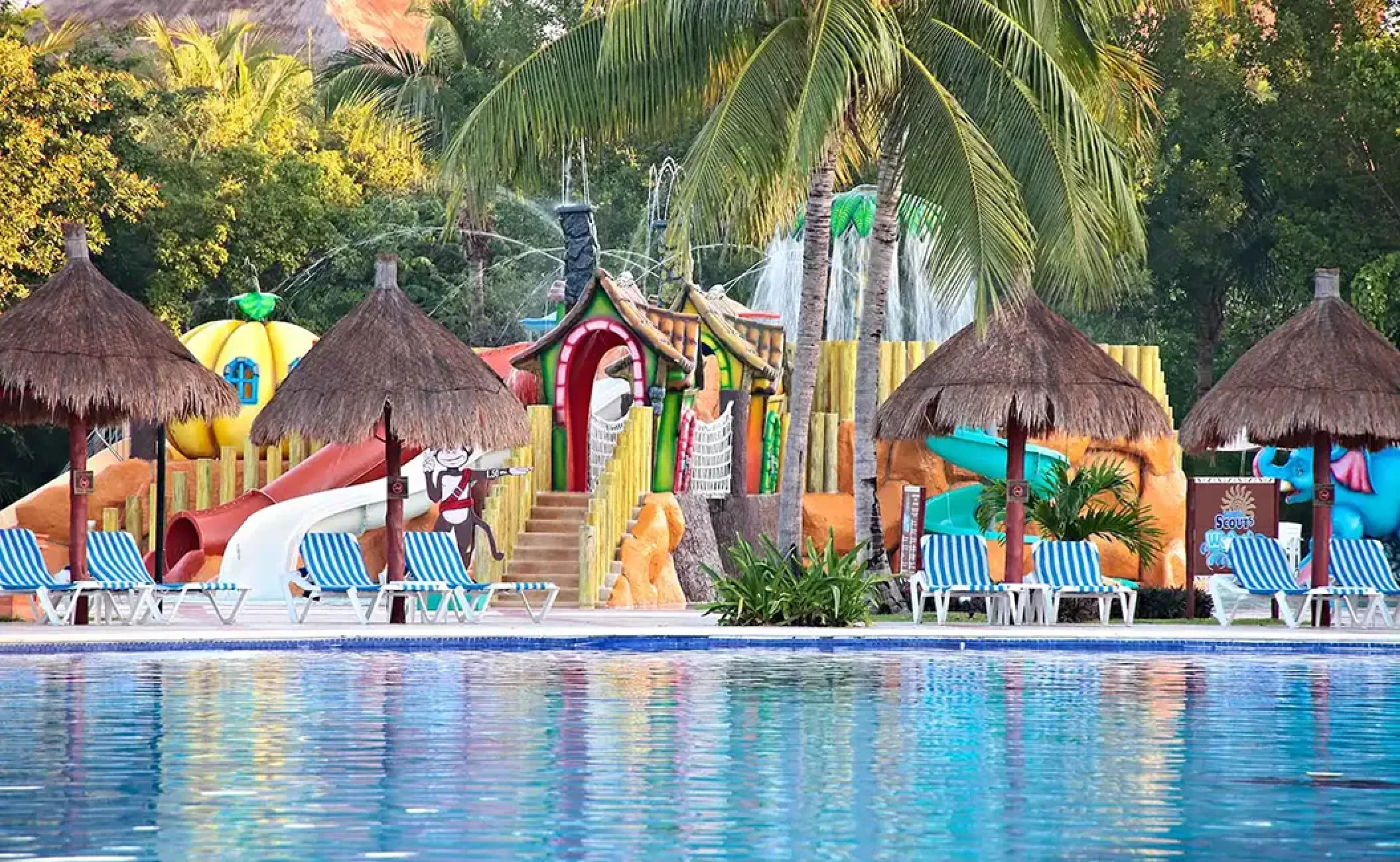 Water park at Bahia Principe Resorts.