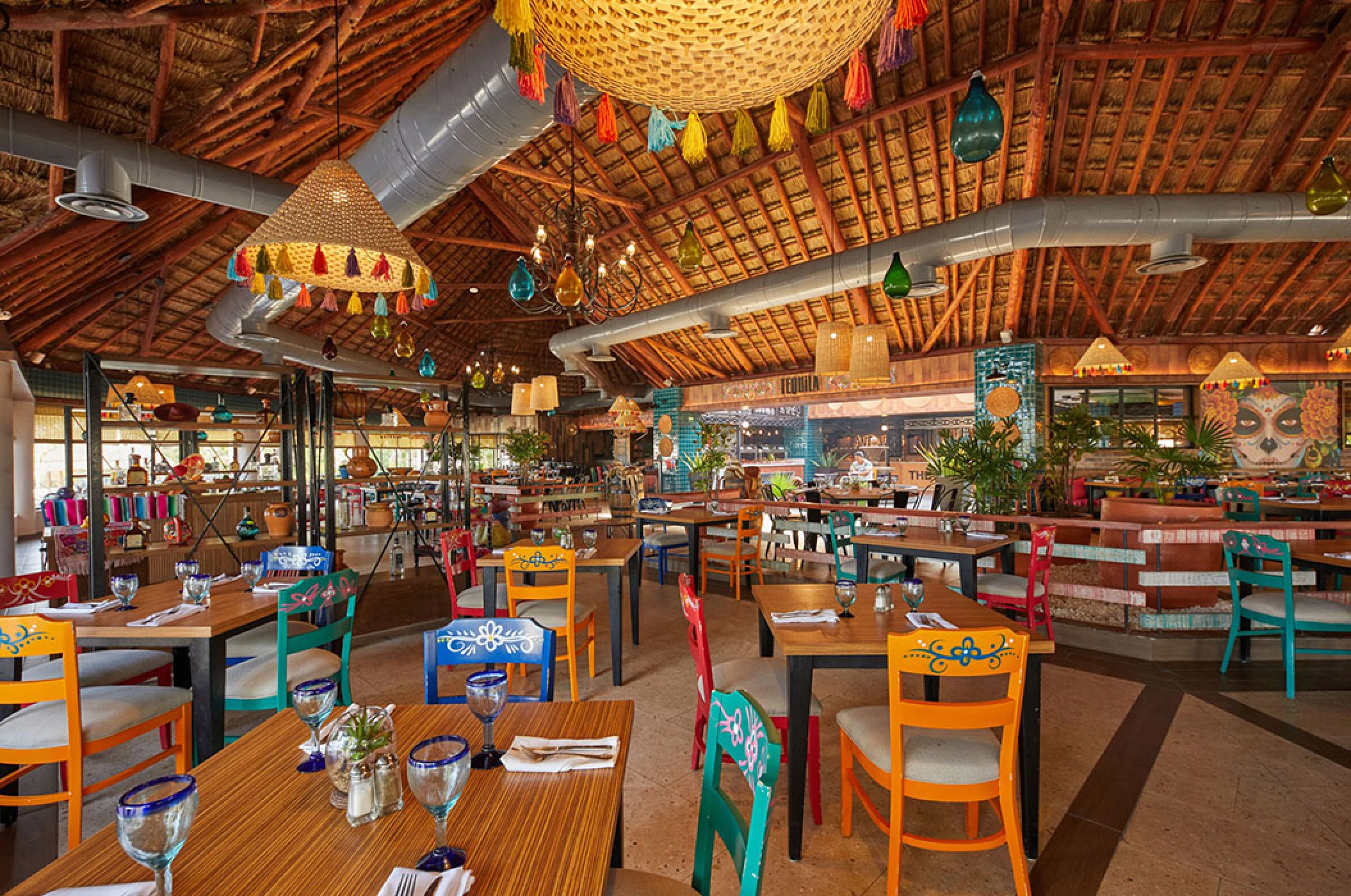 Tequila Restaurant At Bahia Principe Riviera Maya.