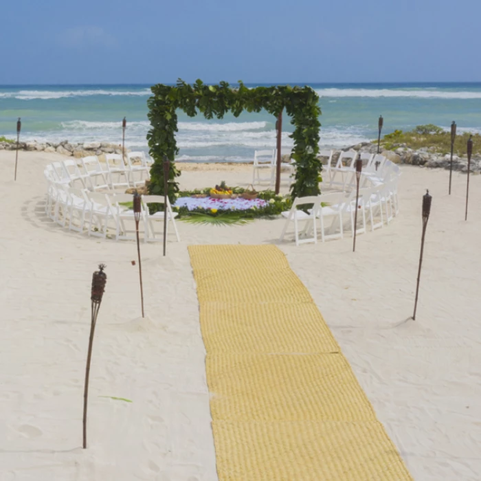 Beach Akumal wedding venue at Bahia Principe Riviera Maya