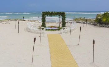 Beach Akumal wedding venue at Bahia Principe Riviera Maya