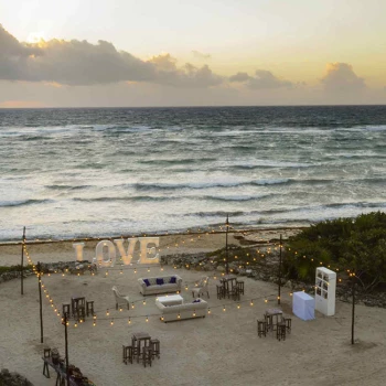 Beach Mirador wedding venue at Bahia Principe Riviera Maya