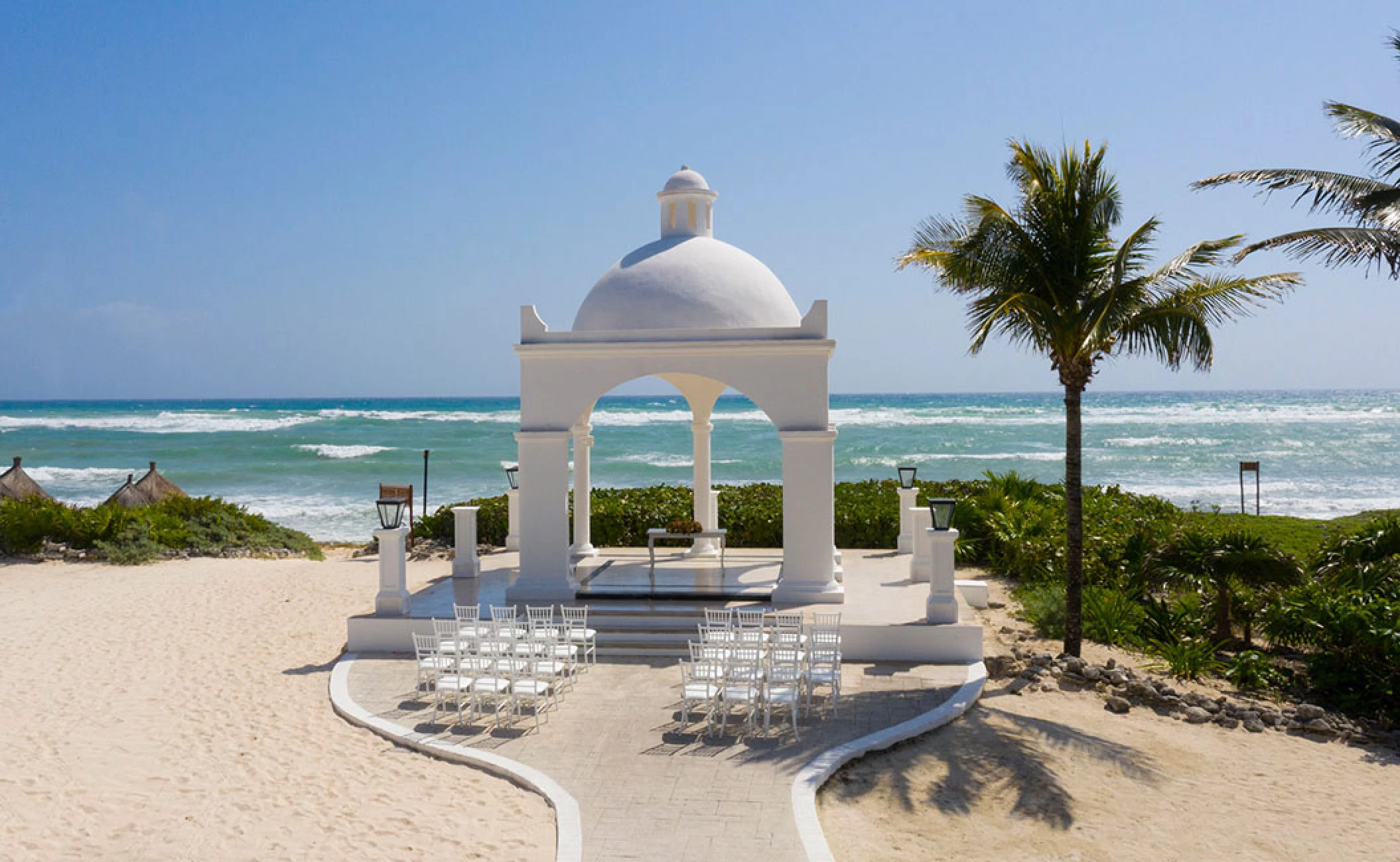 Gazebo wedding venue at Bahia Principe Riviera Maya