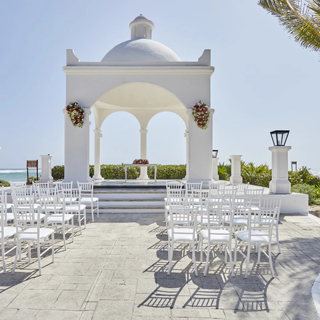 Gazebo wedding venue at Bahia Principe Riviera Maya