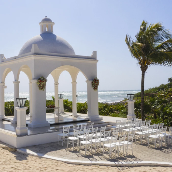 Gazebo wedding venue at Bahia Principe Riviera Maya