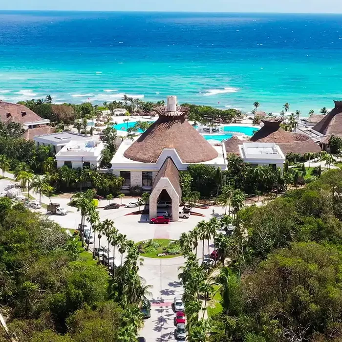 Drone view at Bahia Principe Grand Tulum