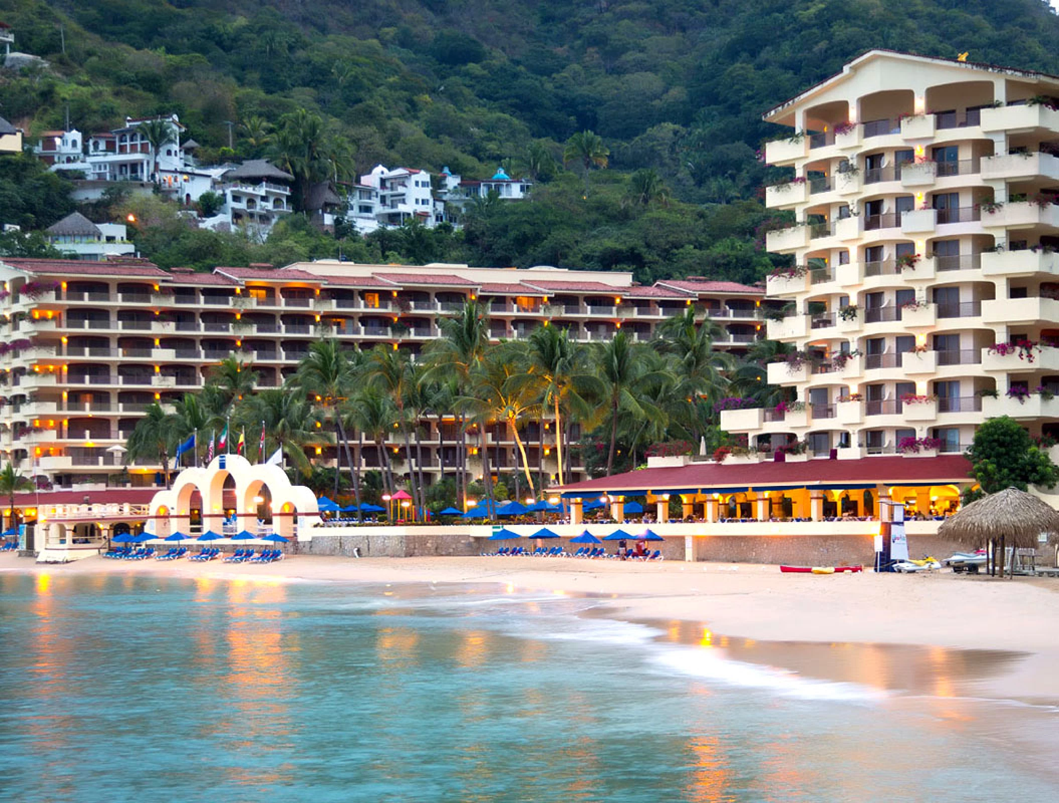 Beach at Barcelo Puerto Vallarta resort.