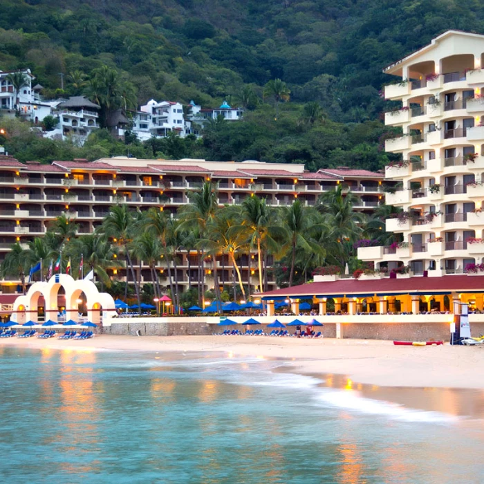 Beach at Barcelo Puerto Vallarta resort.