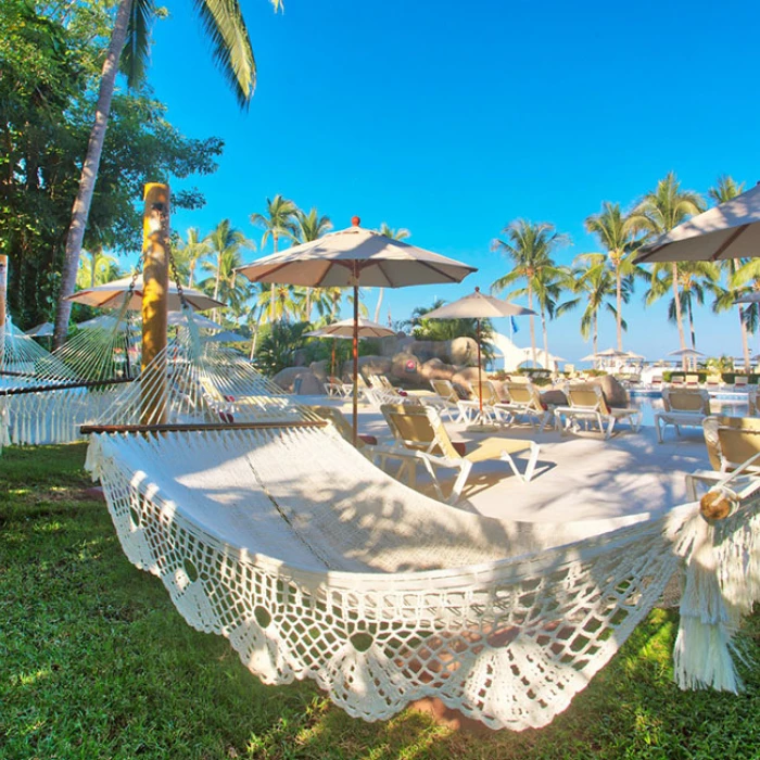 Hammocks offered as Barcelo Puerto Vallarta resort amenities