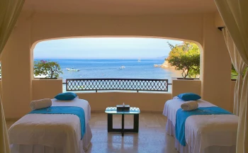 Massage cabin at Barcelo Puerto Vallarta resort.