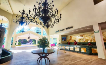 Lobby at Barcelo Puerto Vallarta resort.