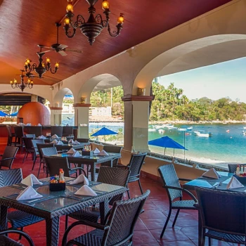 Restaurant Terrace at Barcelo Puerto Vallarta resort.