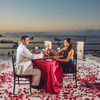 Romantic Dinner at Barcelo Puerto Vallarta resort.