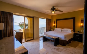 Junior suite at Barcelo Puerto Vallarta resort.