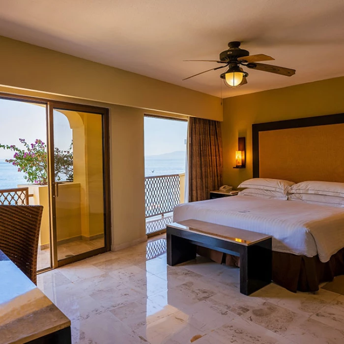 Junior suite at Barcelo Puerto Vallarta resort.