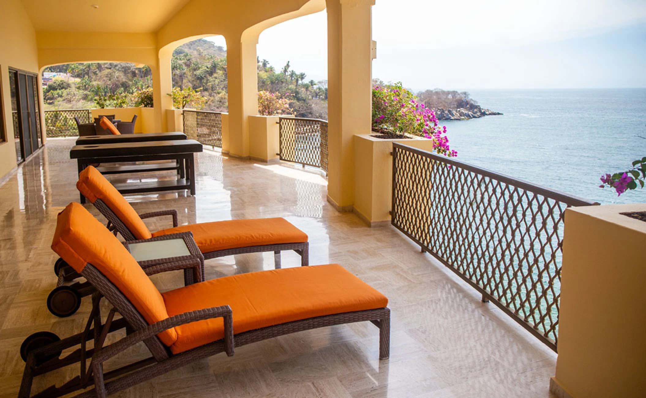 Room balconies at Barcelo Puerto Vallarta resort.