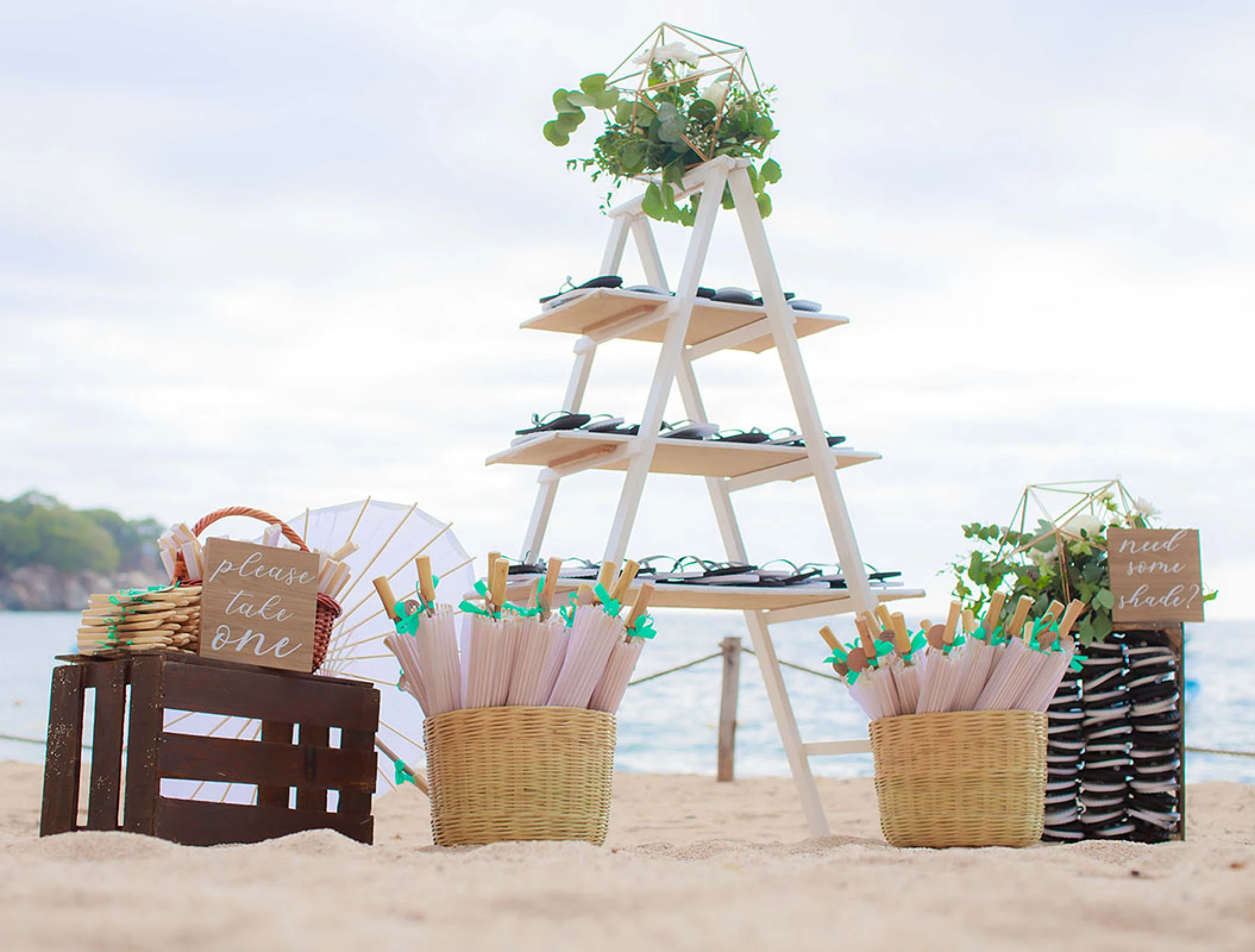 Ceremony decor by Barcelo Puerto Vallarta Destination Weddings.