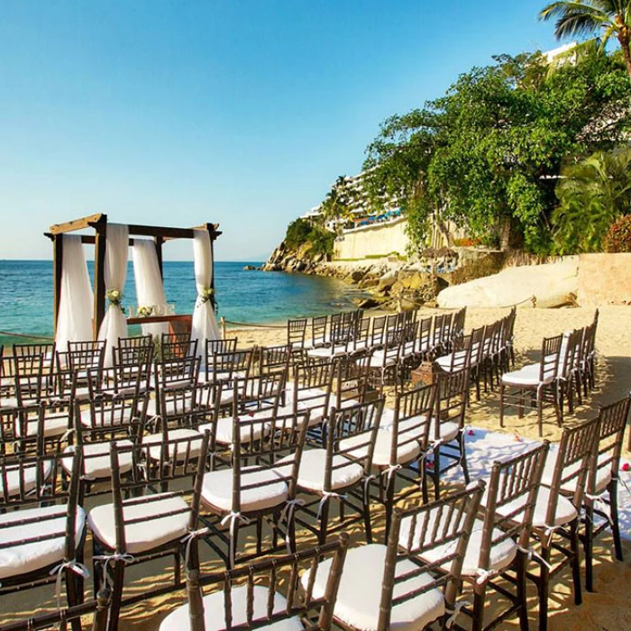 ceremony decor by Barcelo Puerto Vallarta Destination Weddings.