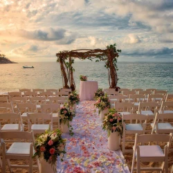Ceremony decor at Barcelo Puerto Vallarta Destination Weddings.