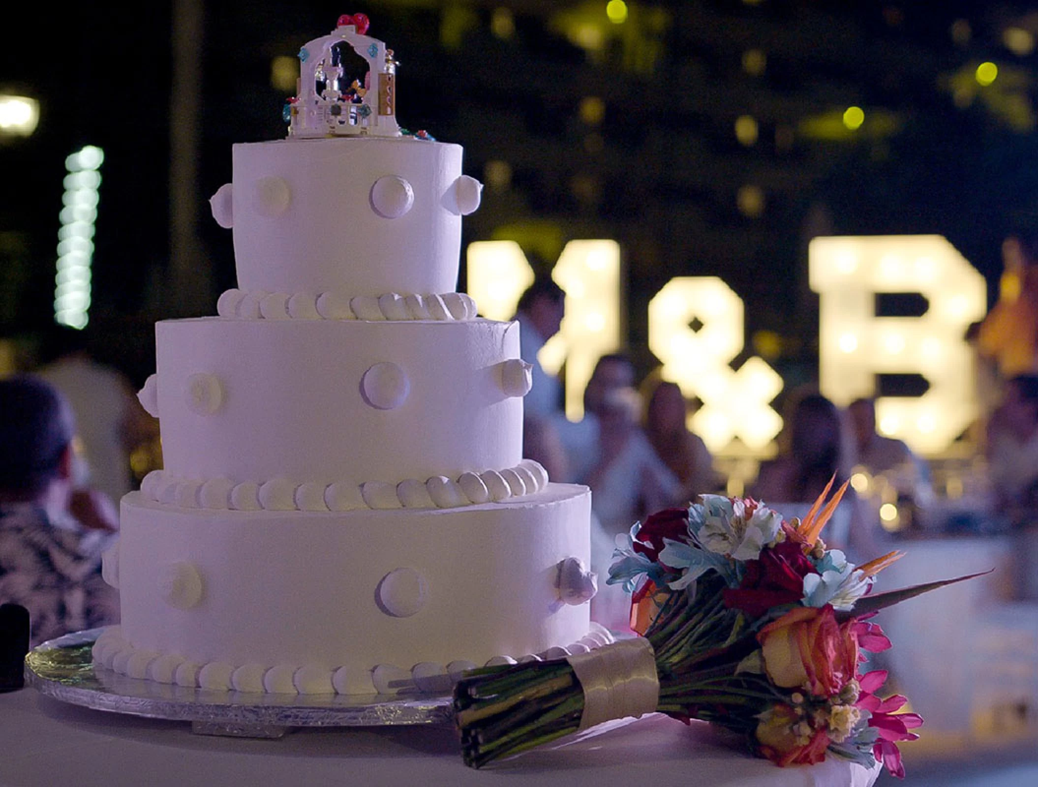 Wedding cake by Barcelo Puerto Vallarta Destination Weddings.