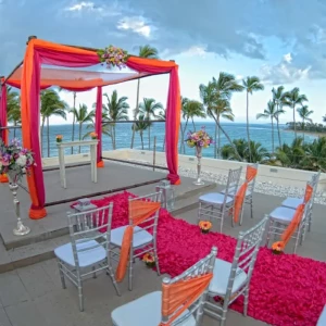 Ceremony on the sky rooftop at Breathless Punta Cana