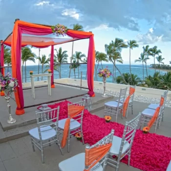 Ceremony on the sky rooftop at Breathless Punta Cana